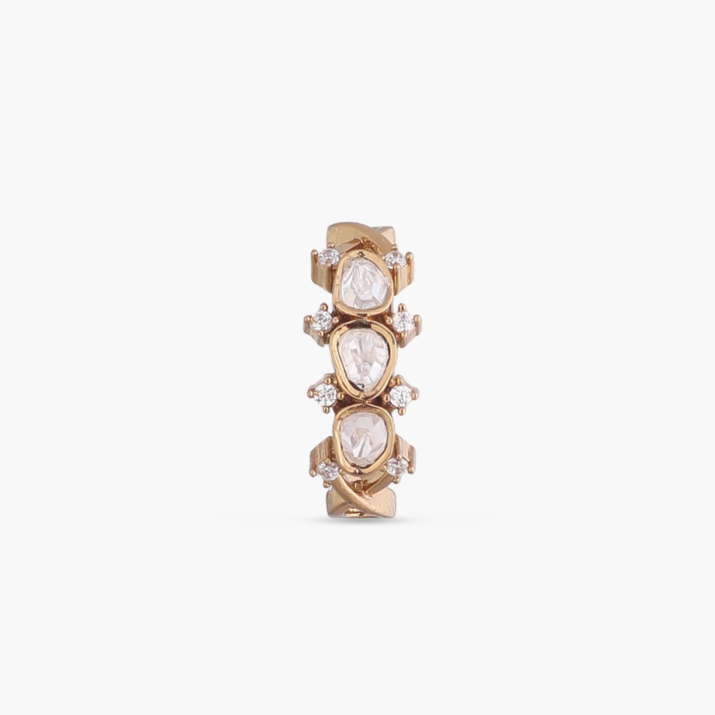 Elizabeth Moissanite Silver Ring