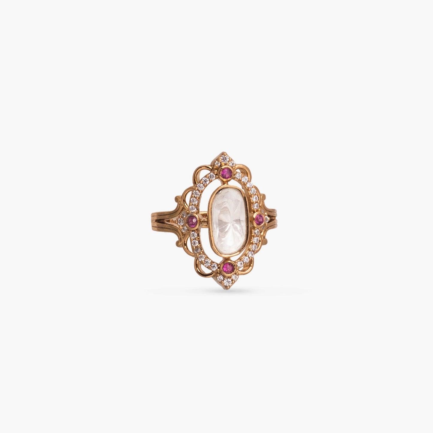 Ishya Moissanite Silver Ring