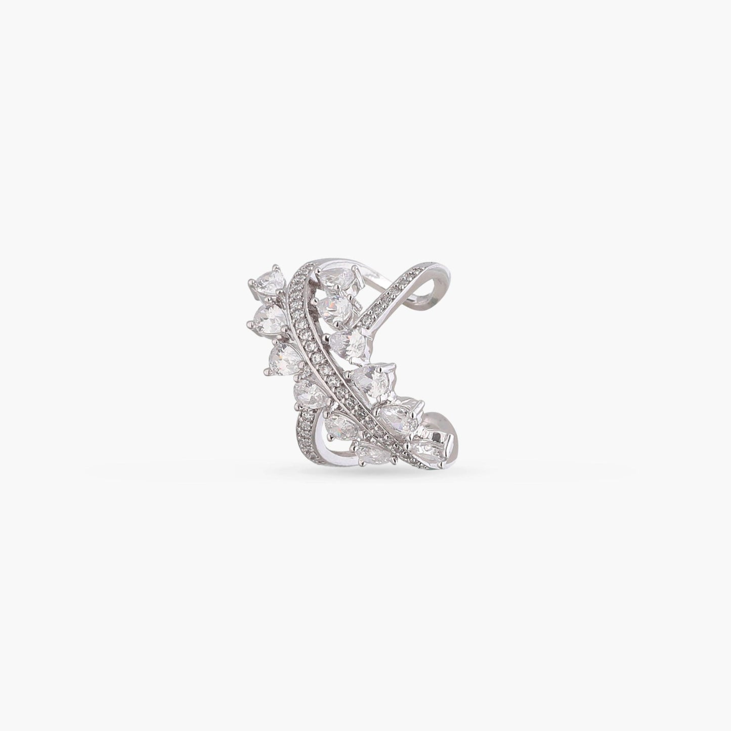 Myra CZ Cocktail Silver Ring