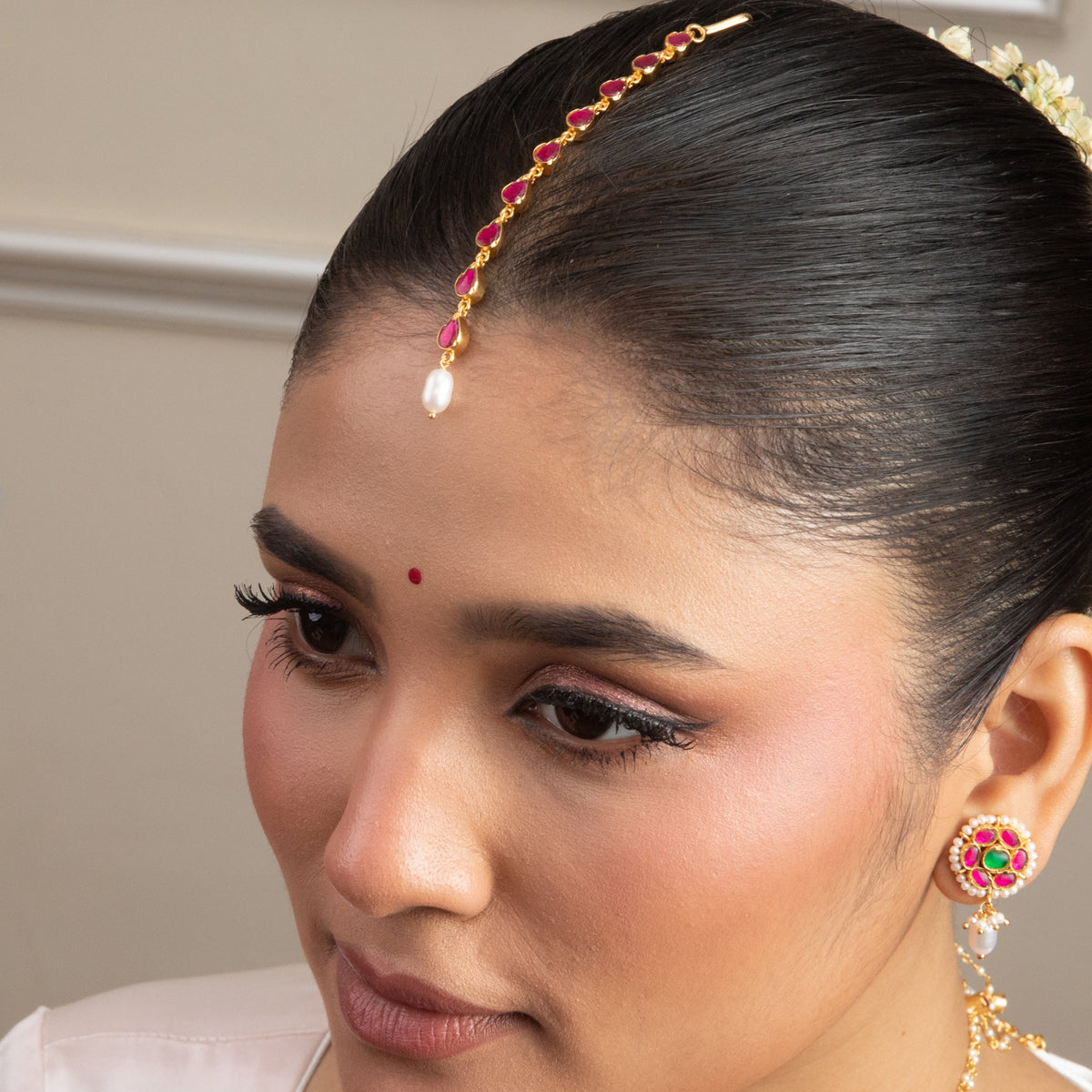 Noa Delicate Silver Maang Tikka