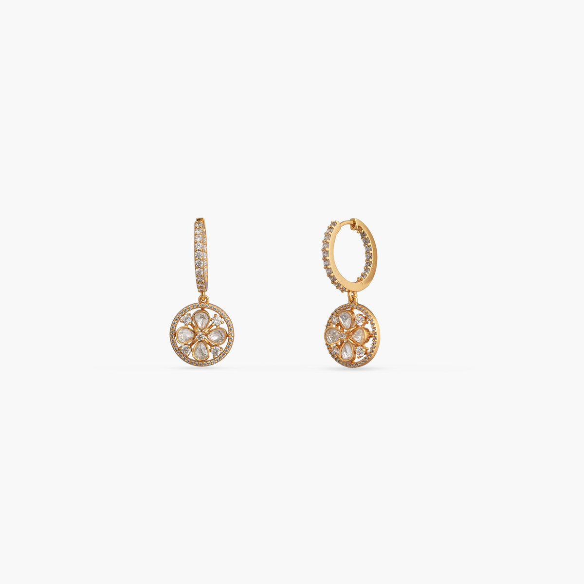 Aurelia Moissanite Silver Hoop Earrings
