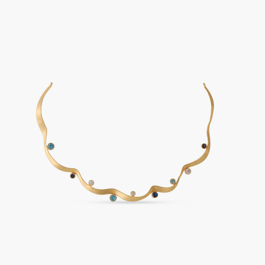 Coastline Aquara Silver Hasli Necklace