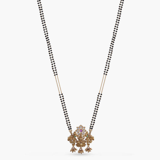 Lotus Blossom of Lakshmi Silver Mangalsutra