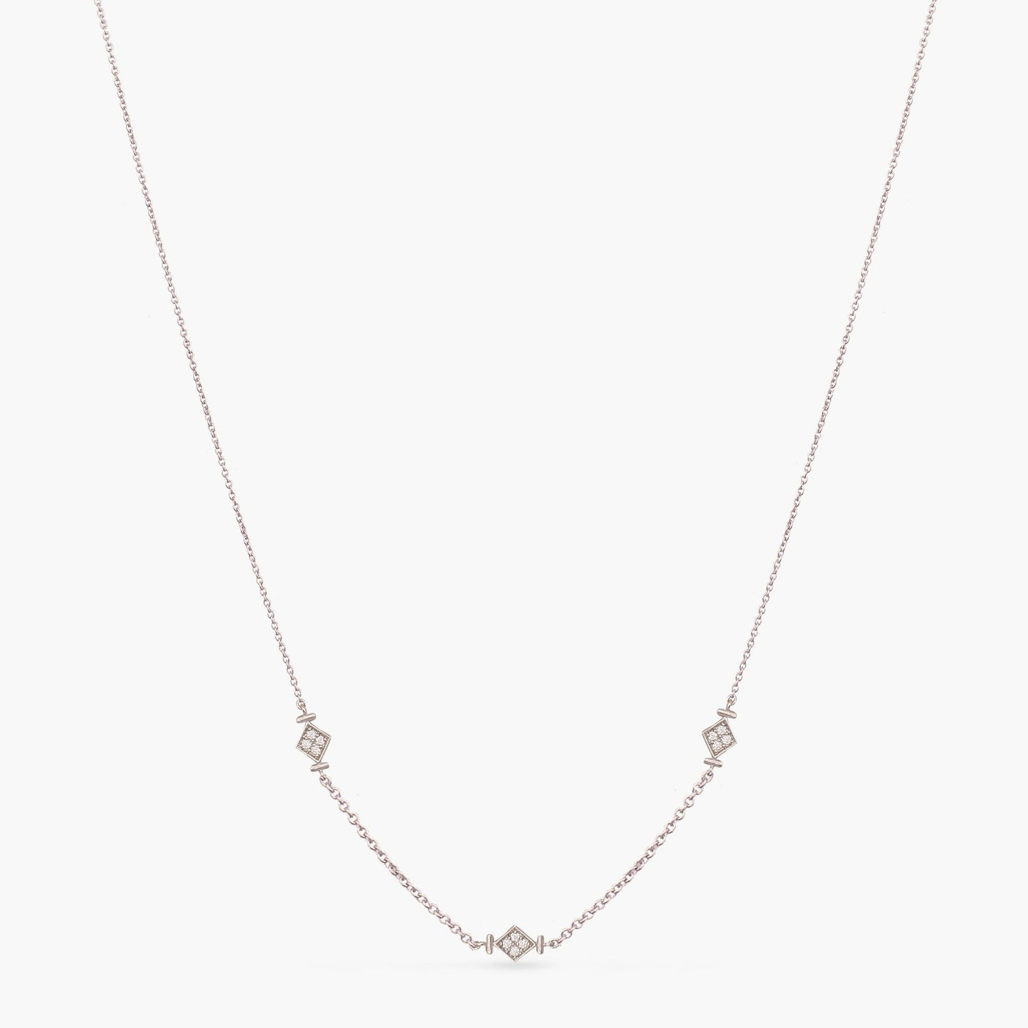 Simple Delicate Silver Necklace