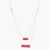 By Your Side CZ Two Layer Horizontal Charm Silver Necklace