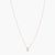 Alphabet Charms CZ Rose-Gold Plated Silver Necklace