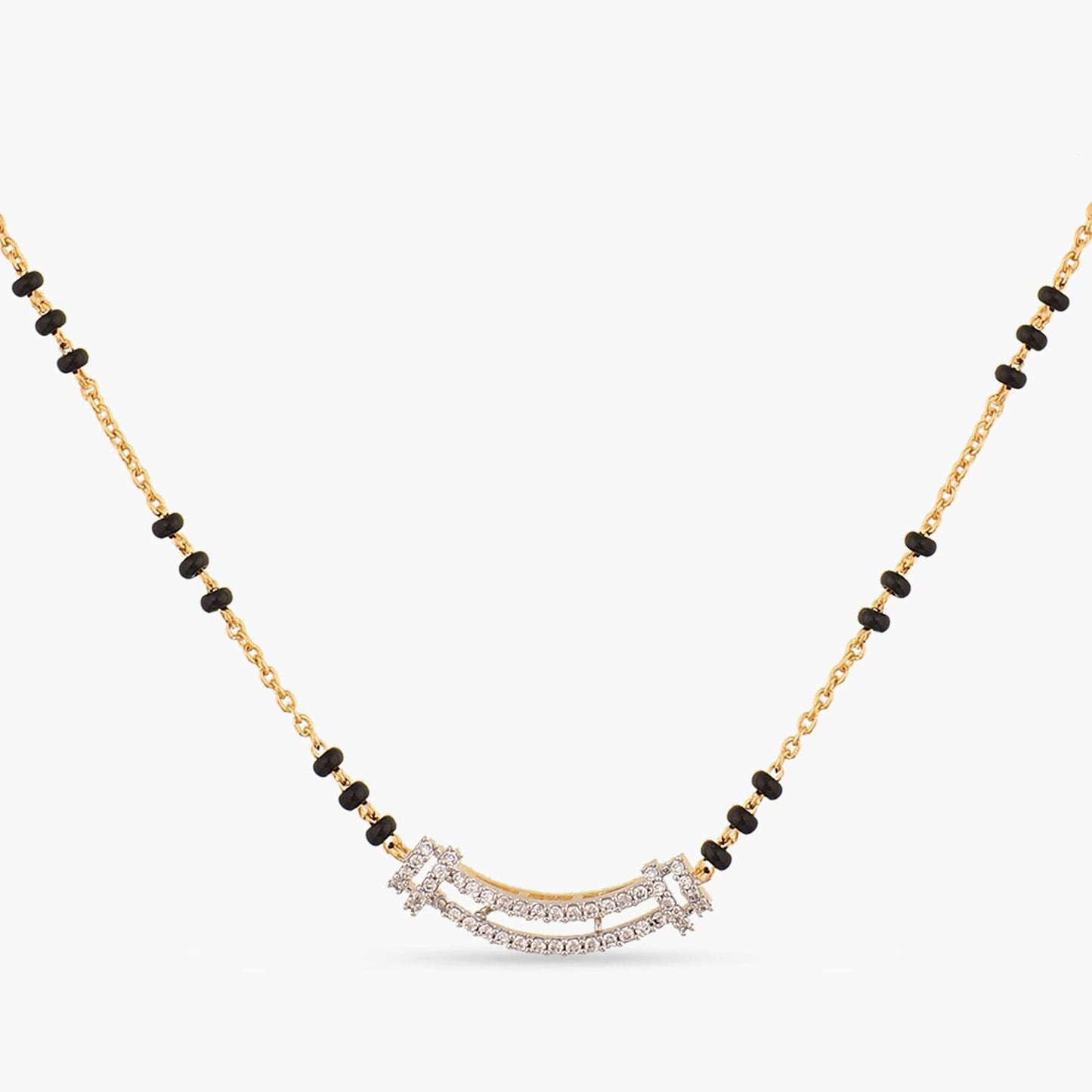 Anila CZ Silver Mangalsutra