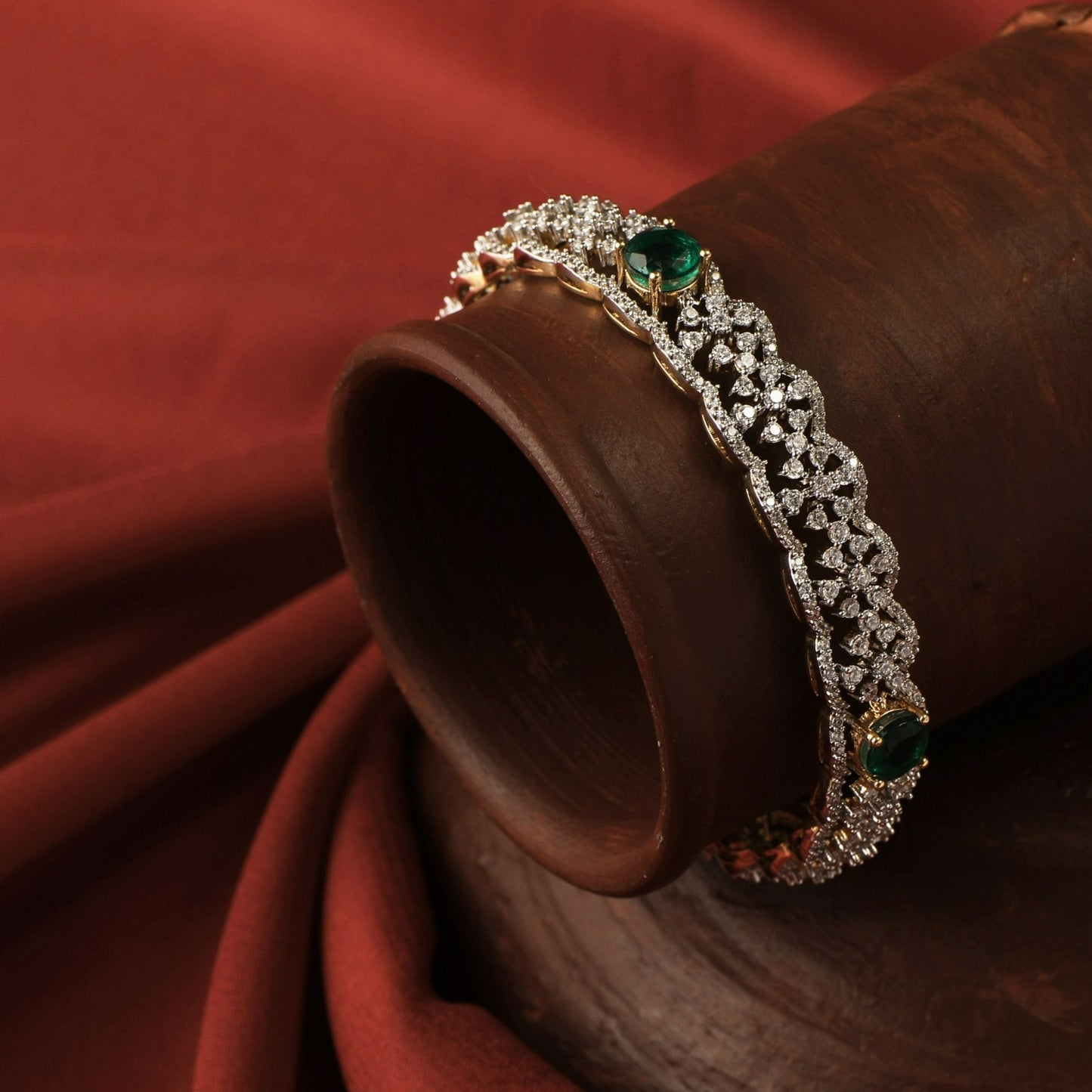 Nerya CZ Silver Bangles
