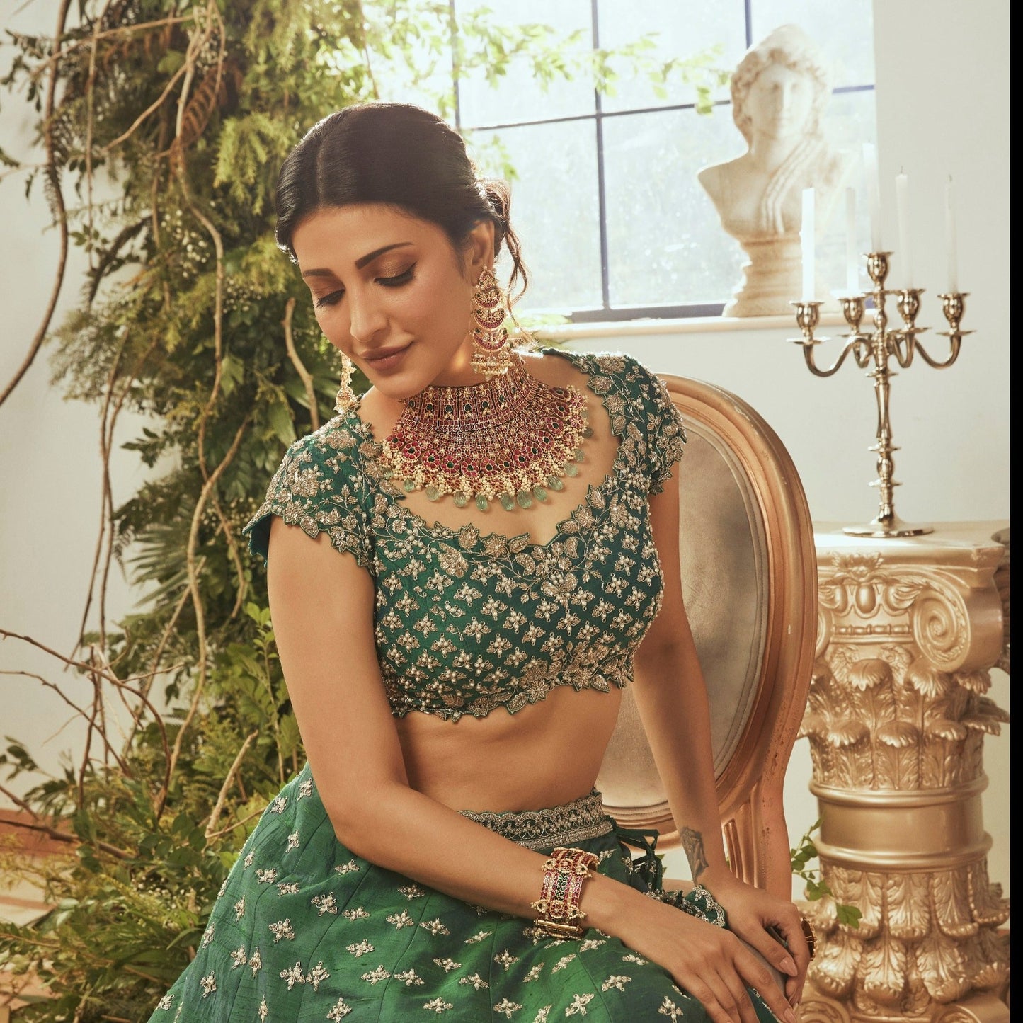 Padhma Classic Grandeur Silver Choker
