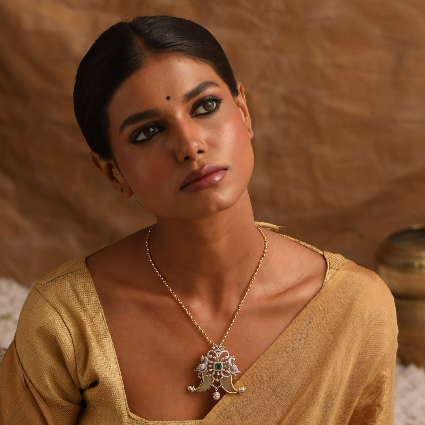 Leya CZ Silver Pendant Set