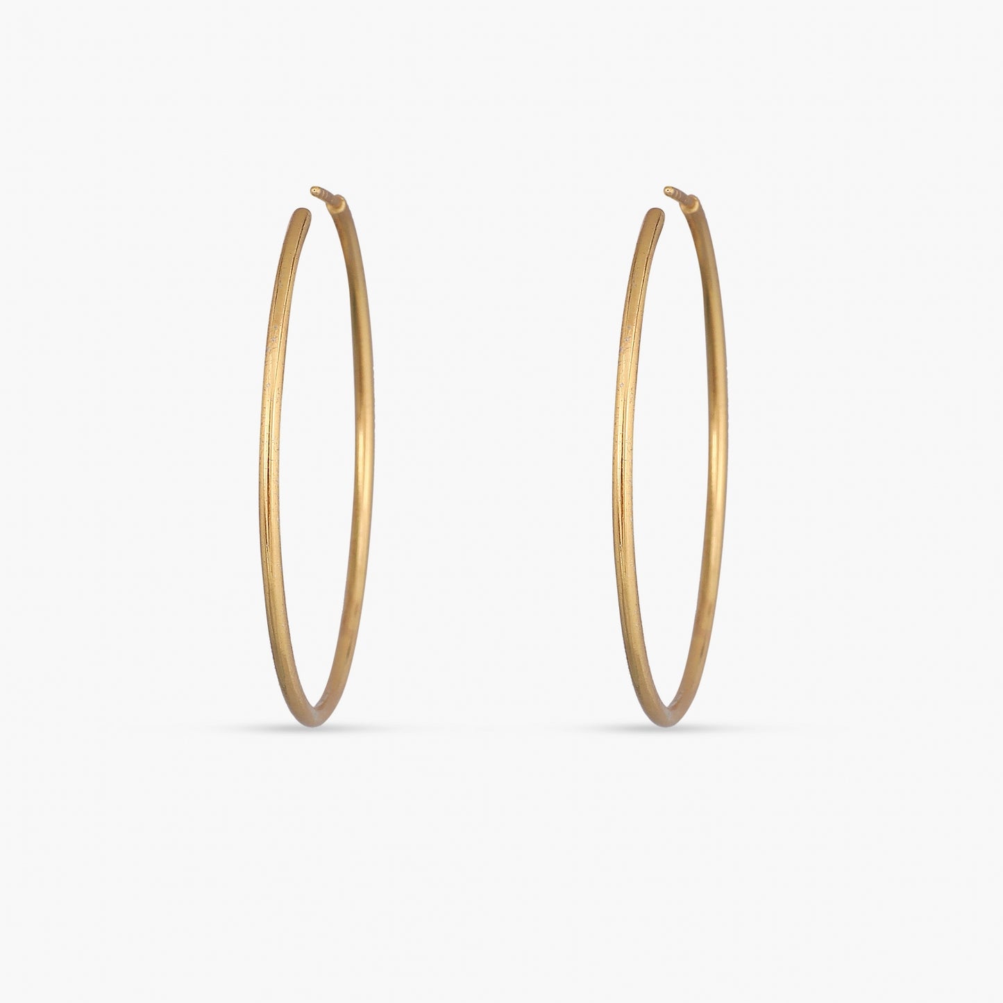 Oversize Silver Hoop Earrings