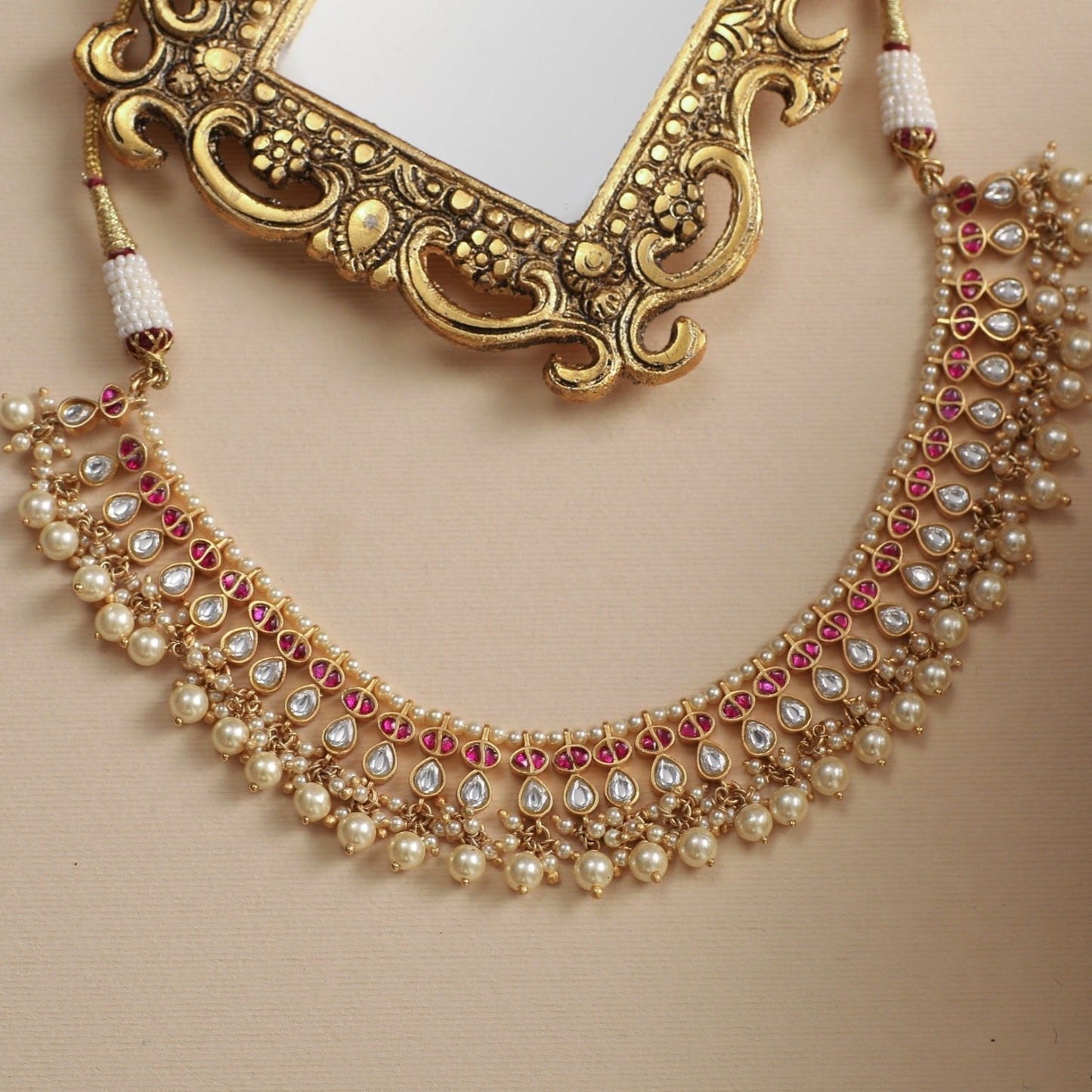 Shvaas Jadau Silver Choker Necklace