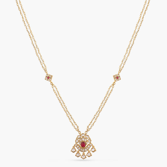 Papiha Kempu Jadau Silver Necklace