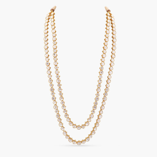 Dvidala Classic Moissanite Silver Layered Necklace