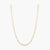 Bama Moissanite Gold Plated Silver Chain Necklace