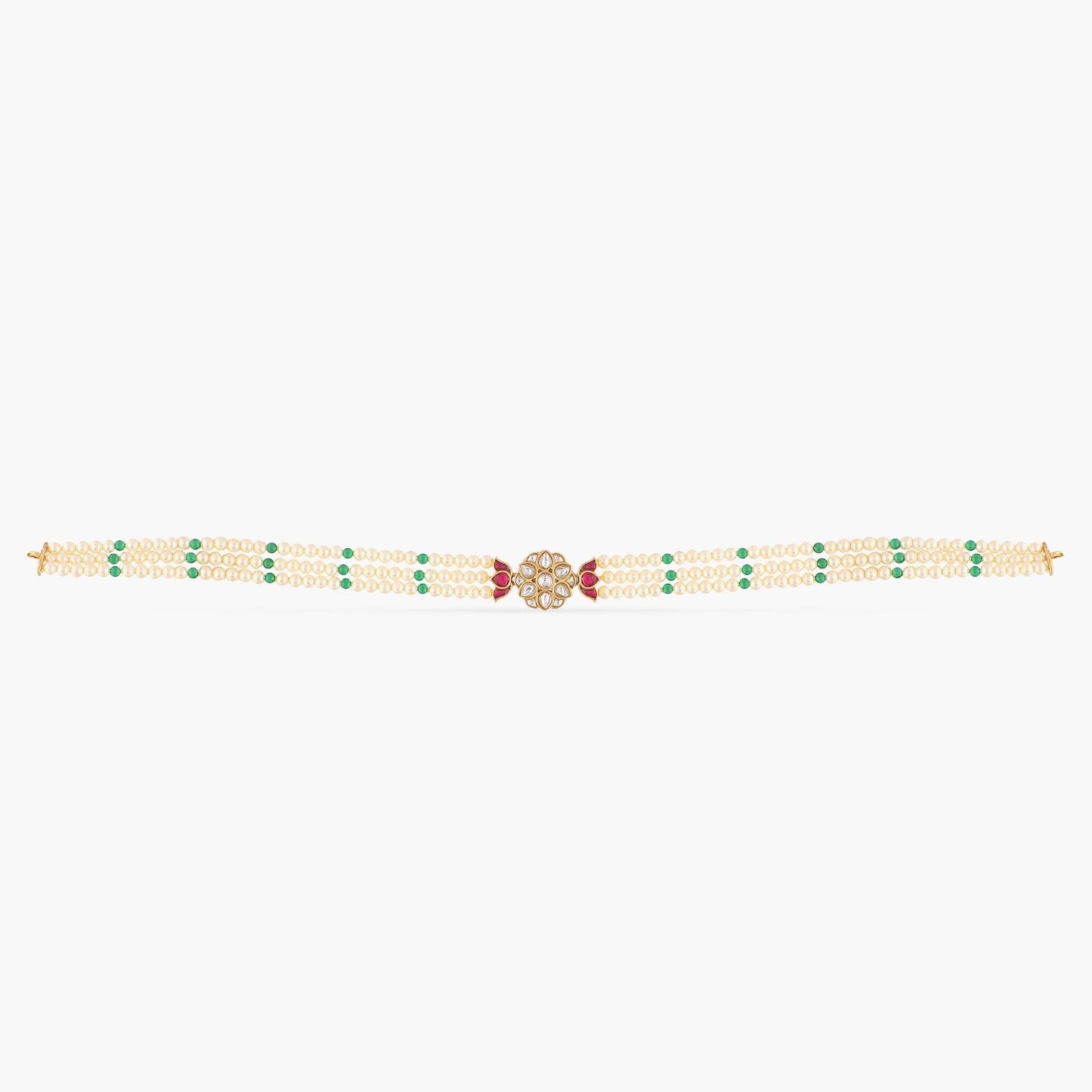 Tushita Pearl Silver Choker