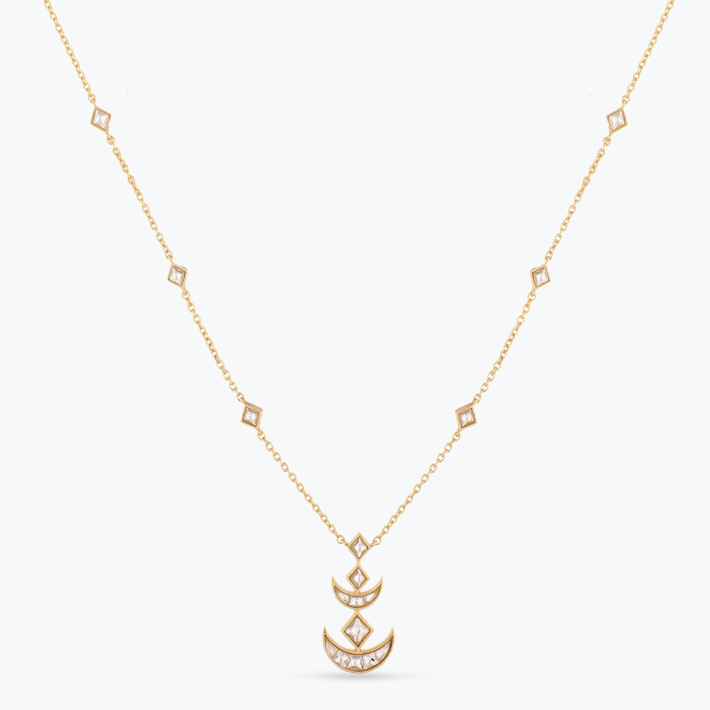 Chandana Gold plated Silver Necklace