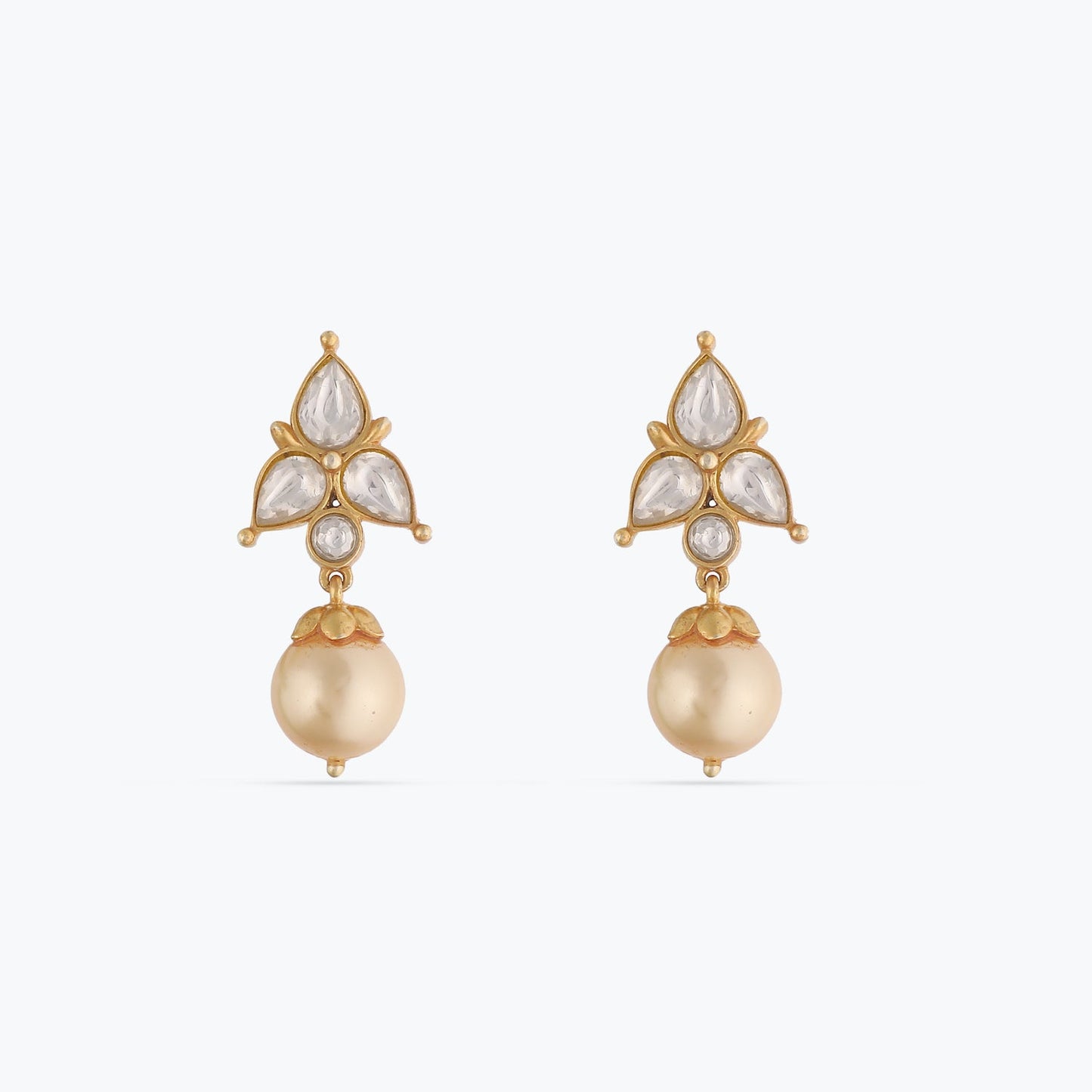 Irya Pearl Silver Drop Earrings