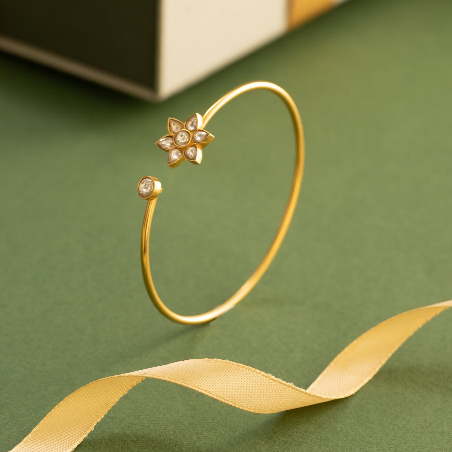 Pia Jadau Silver Bracelet