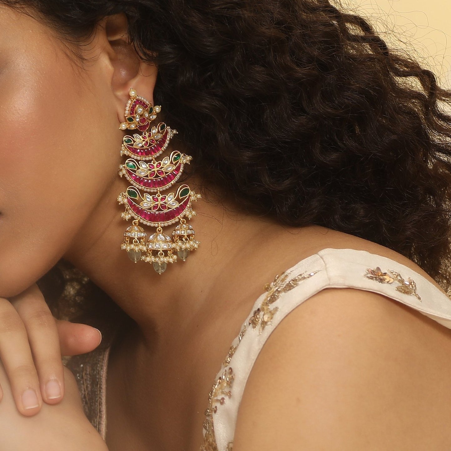 Padhma Signature Silver Earrings