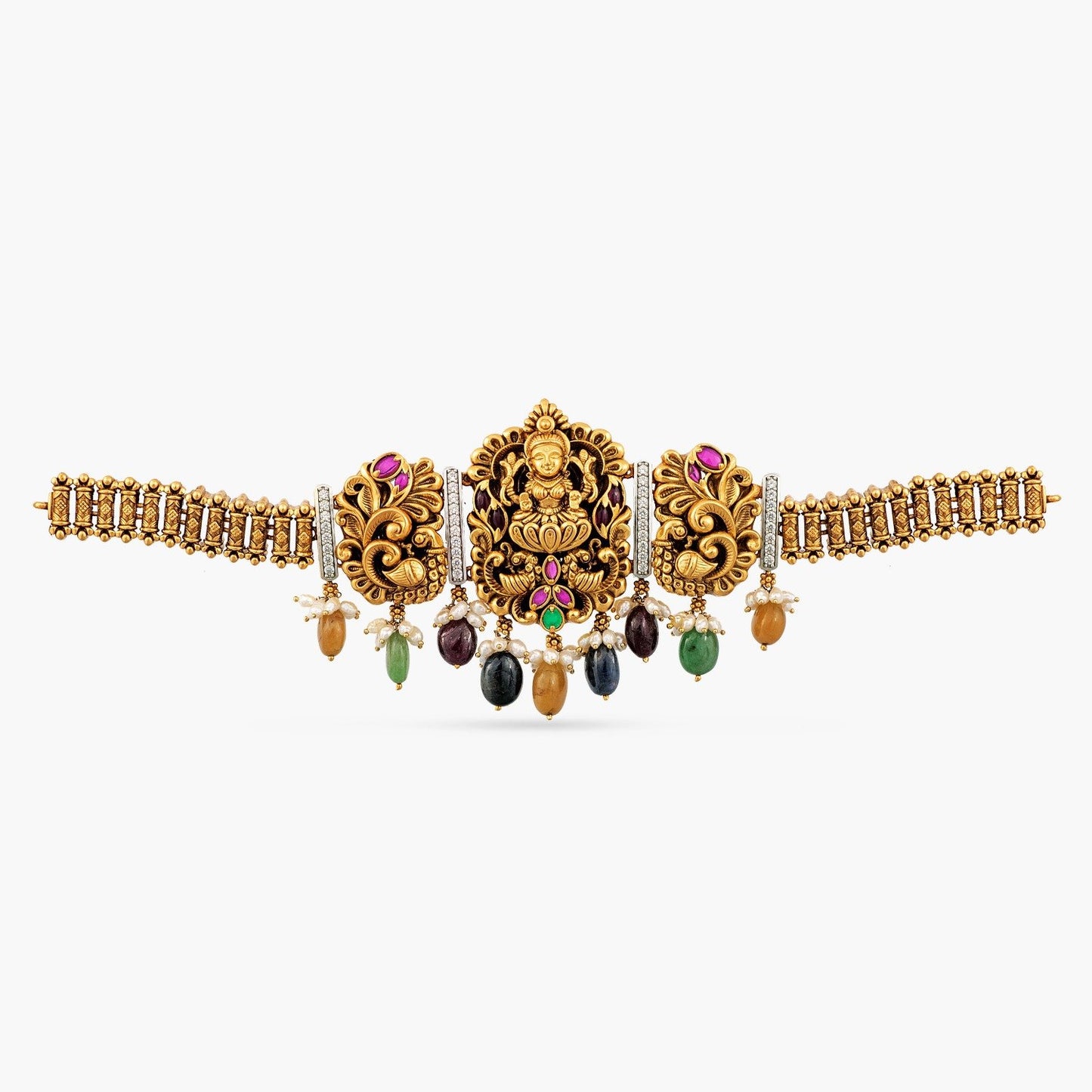 Kshiti Antique Nakshi Silver Necklace