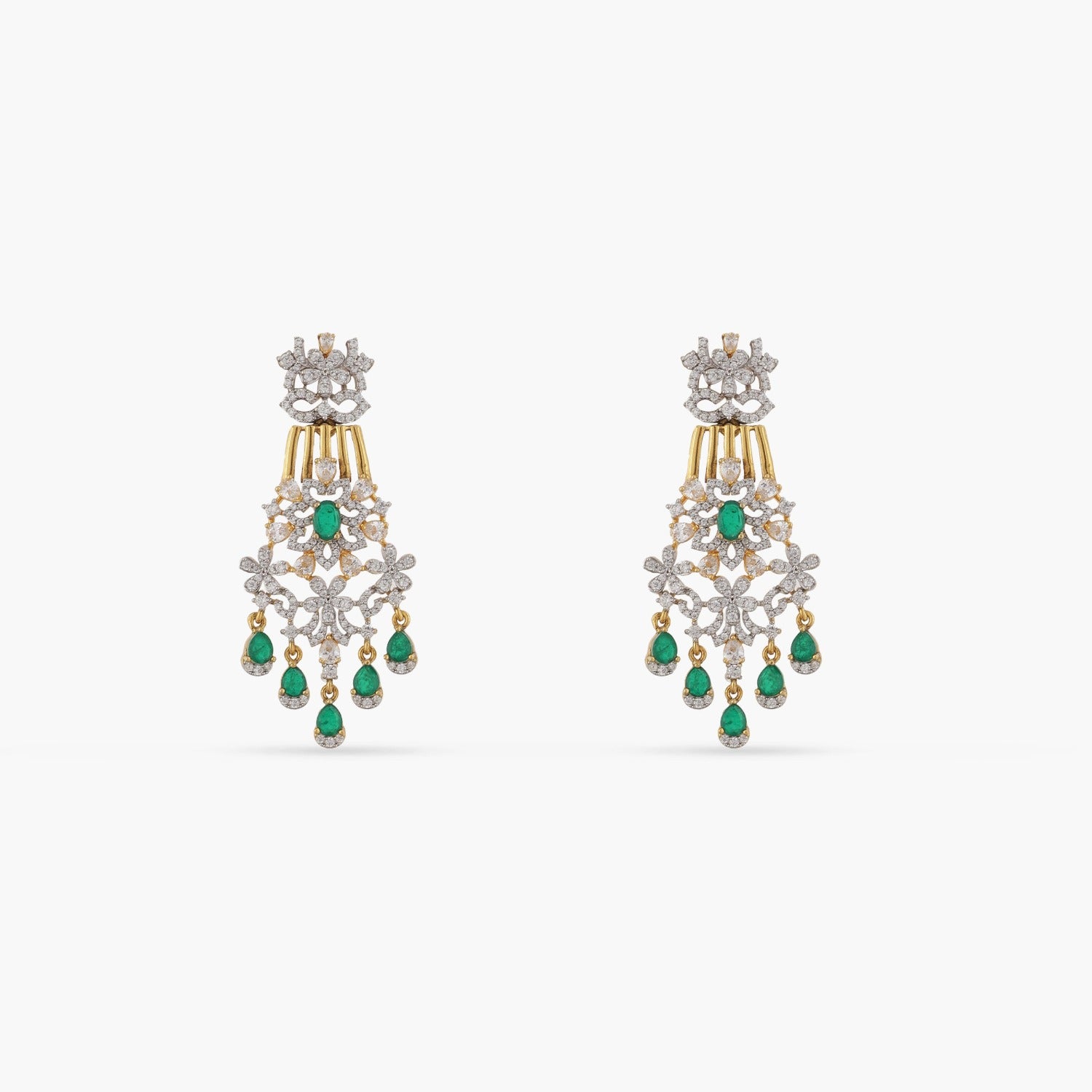 Glitz CZ Silver Necklace Set