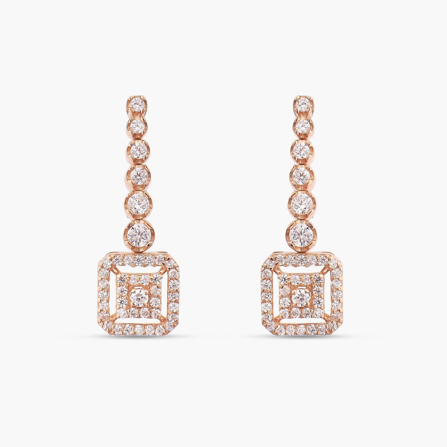 Nina CZ Silver Earrings