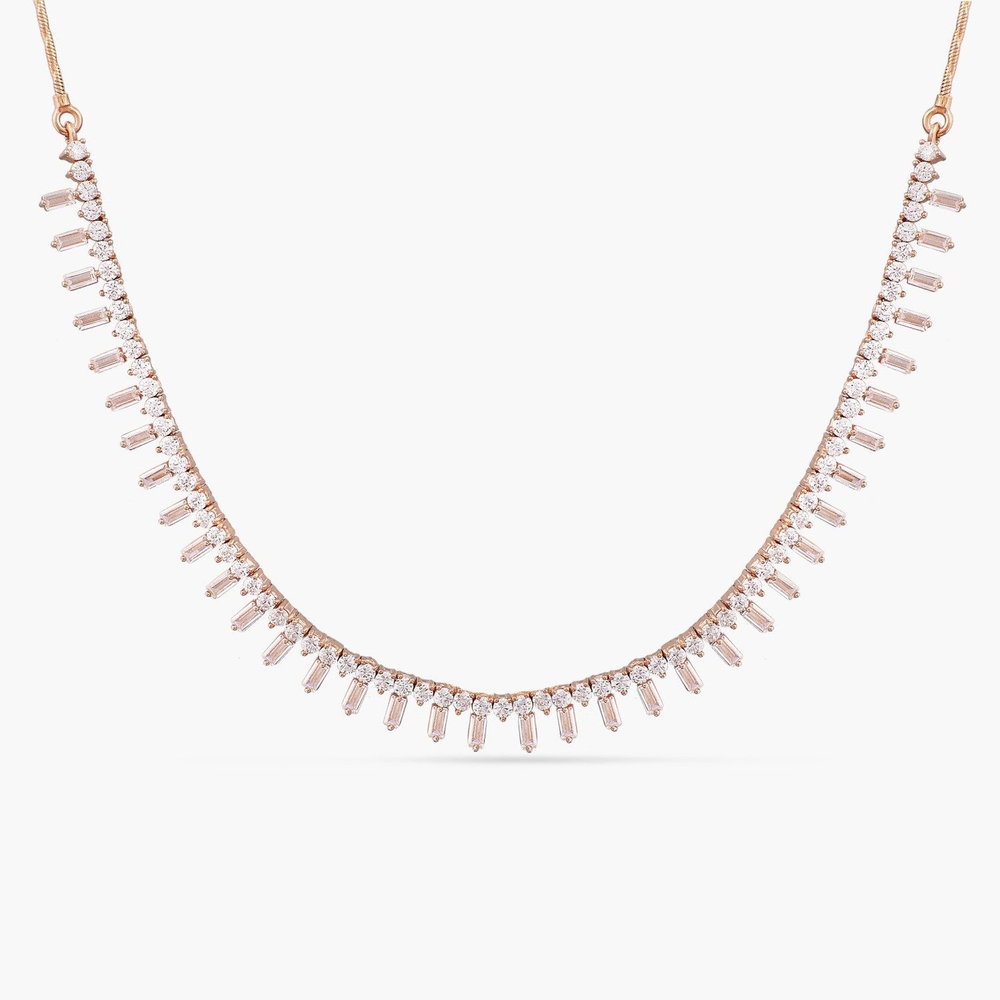 Noor CZ Ice Queen Silver Necklace