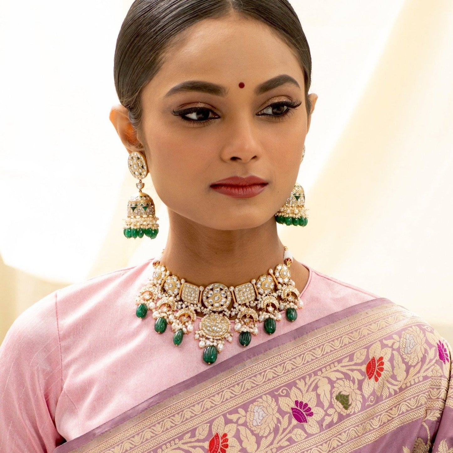 Mahisi Jadau Silver Choker