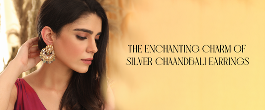 The enchanting charm of silver chaandbali earrings