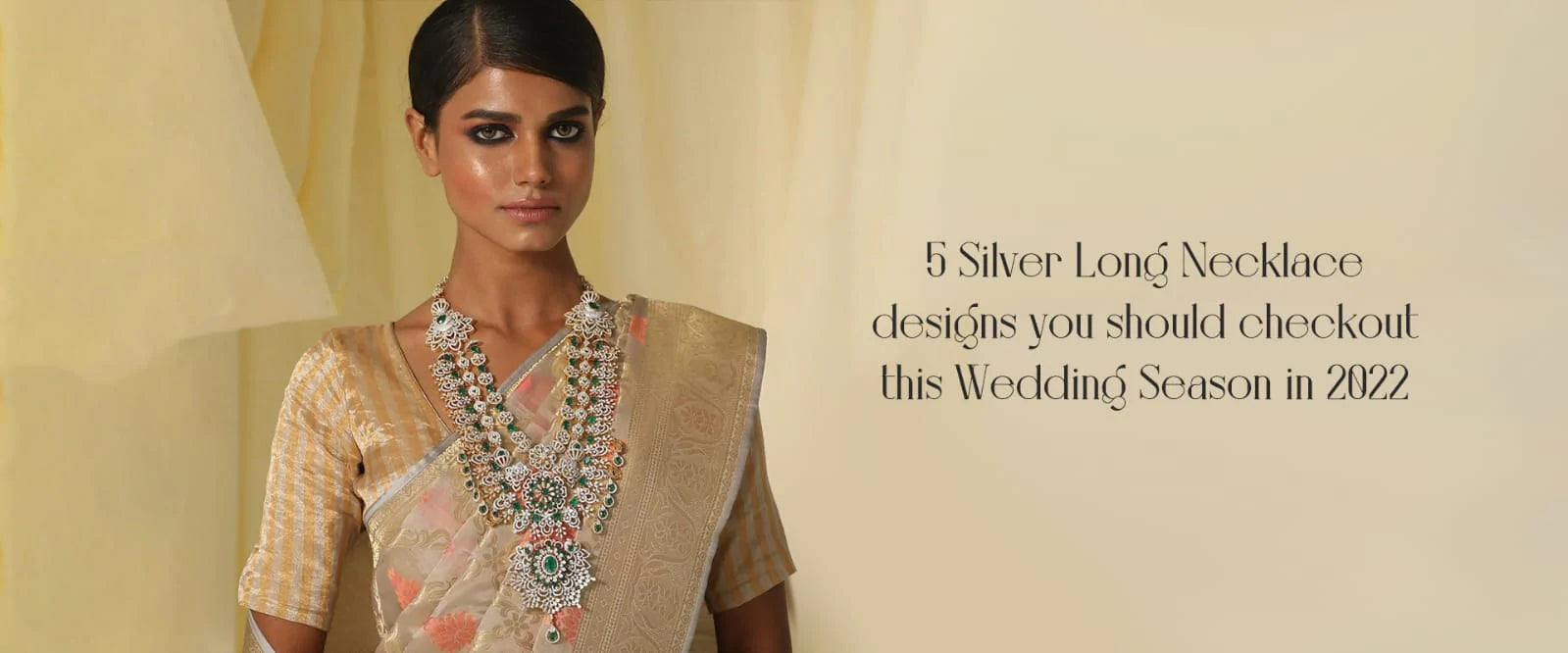 5 Silver Long Necklace Designs You Should Check out This Wedding Season in 2022