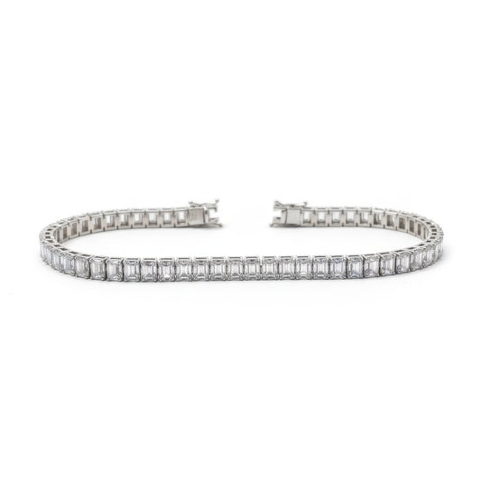 Classic CZ Silver Tennis Bracelet