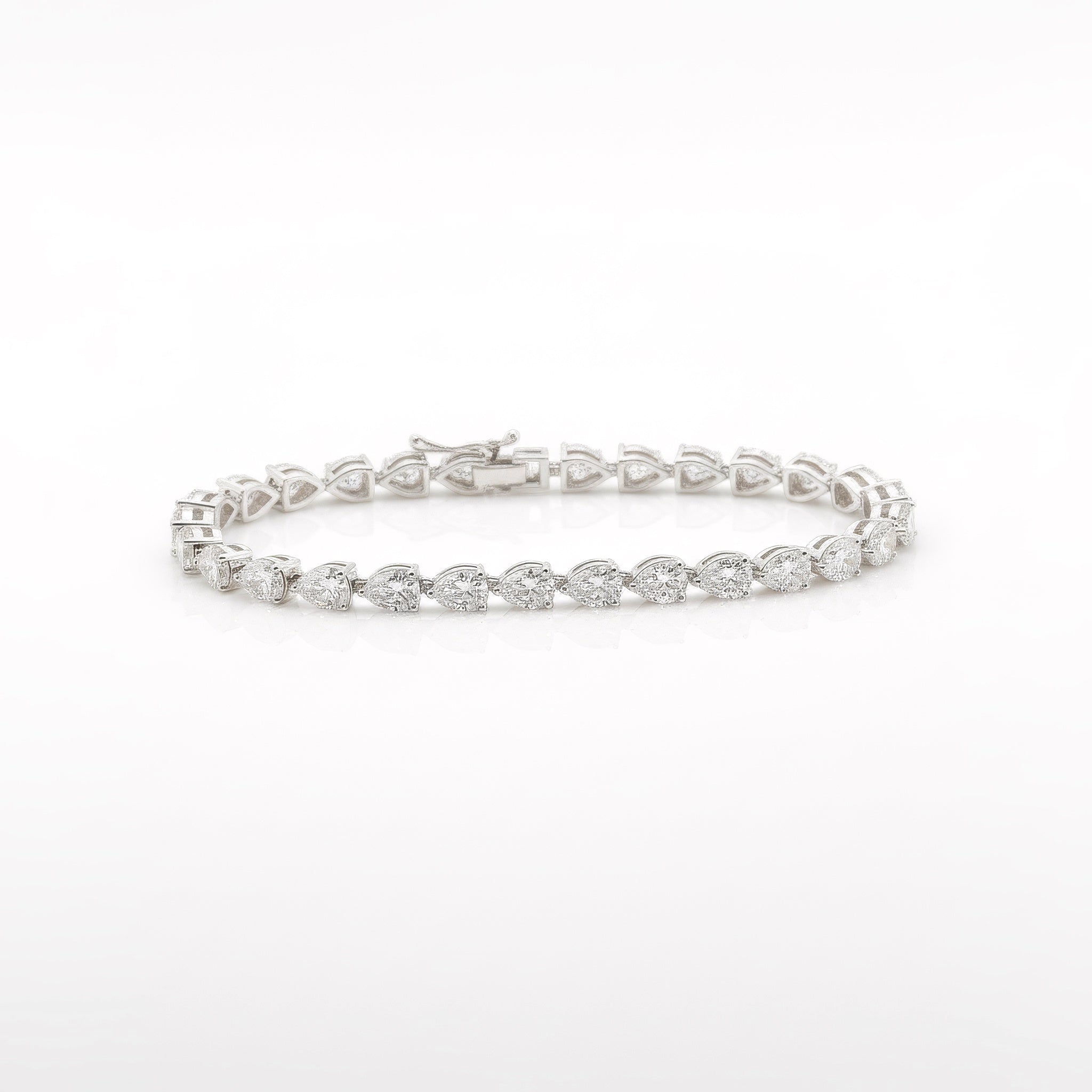 Eternal Glow CZ Silver Tennis Bracelet