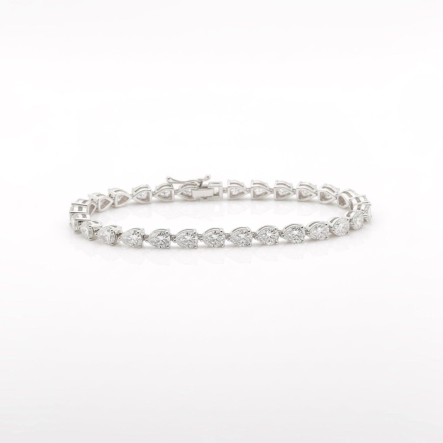 Eternal Glow CZ Silver Tennis Bracelet