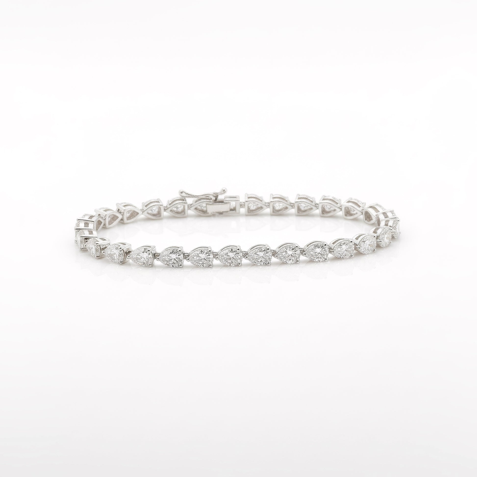Eternal Glow CZ Silver Tennis Bracelet