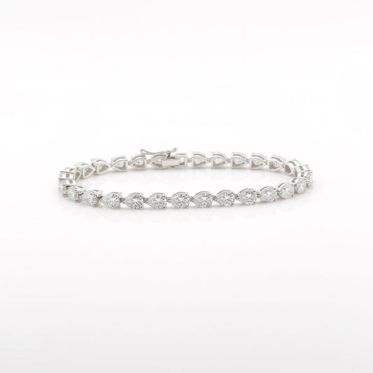 Eternal Glow CZ Silver Tennis Bracelet