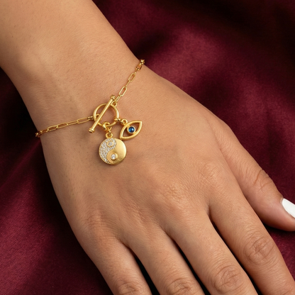 Protective Evil Eye Silver Charm