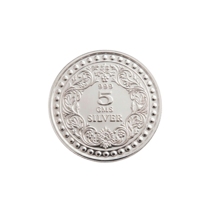 5gm 999 Silver Goddess Lakshmi Coin