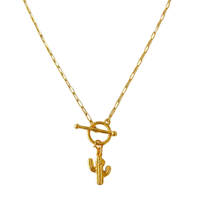 Wanderlust Cactus Silver Charm