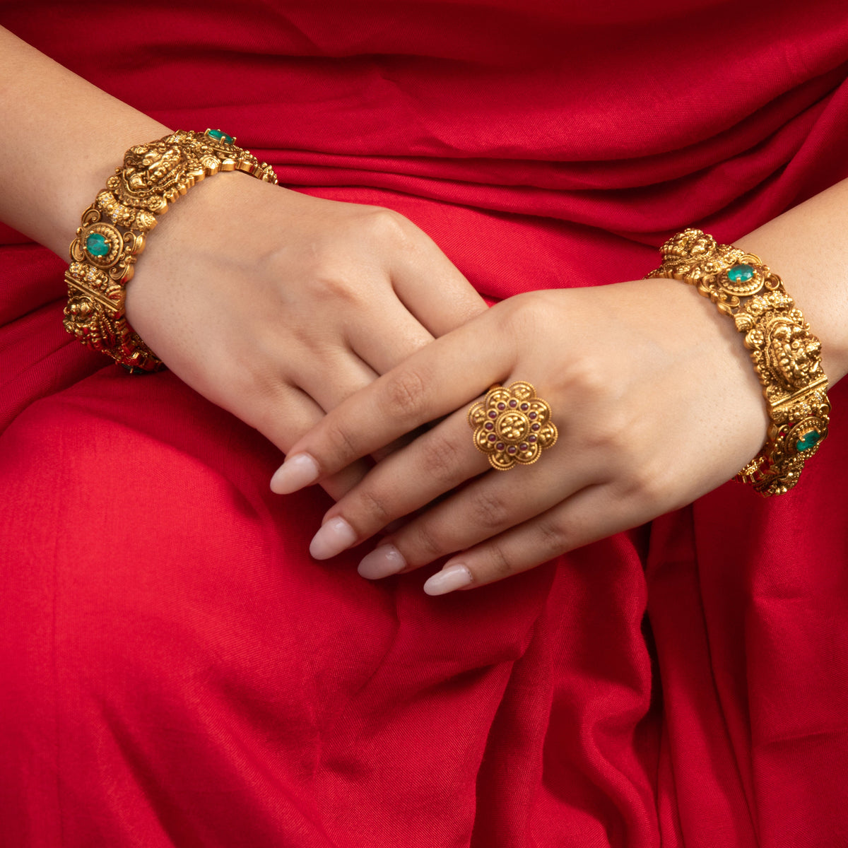 Suhani  Antique Silver Bangles