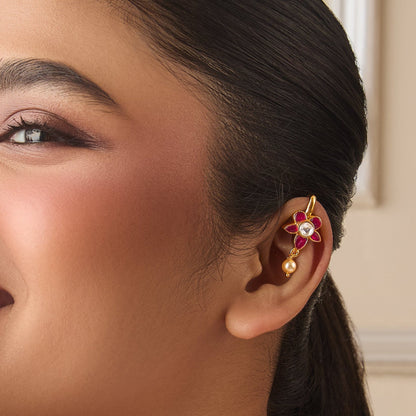 Ruhi Silver Bugadi Earrings