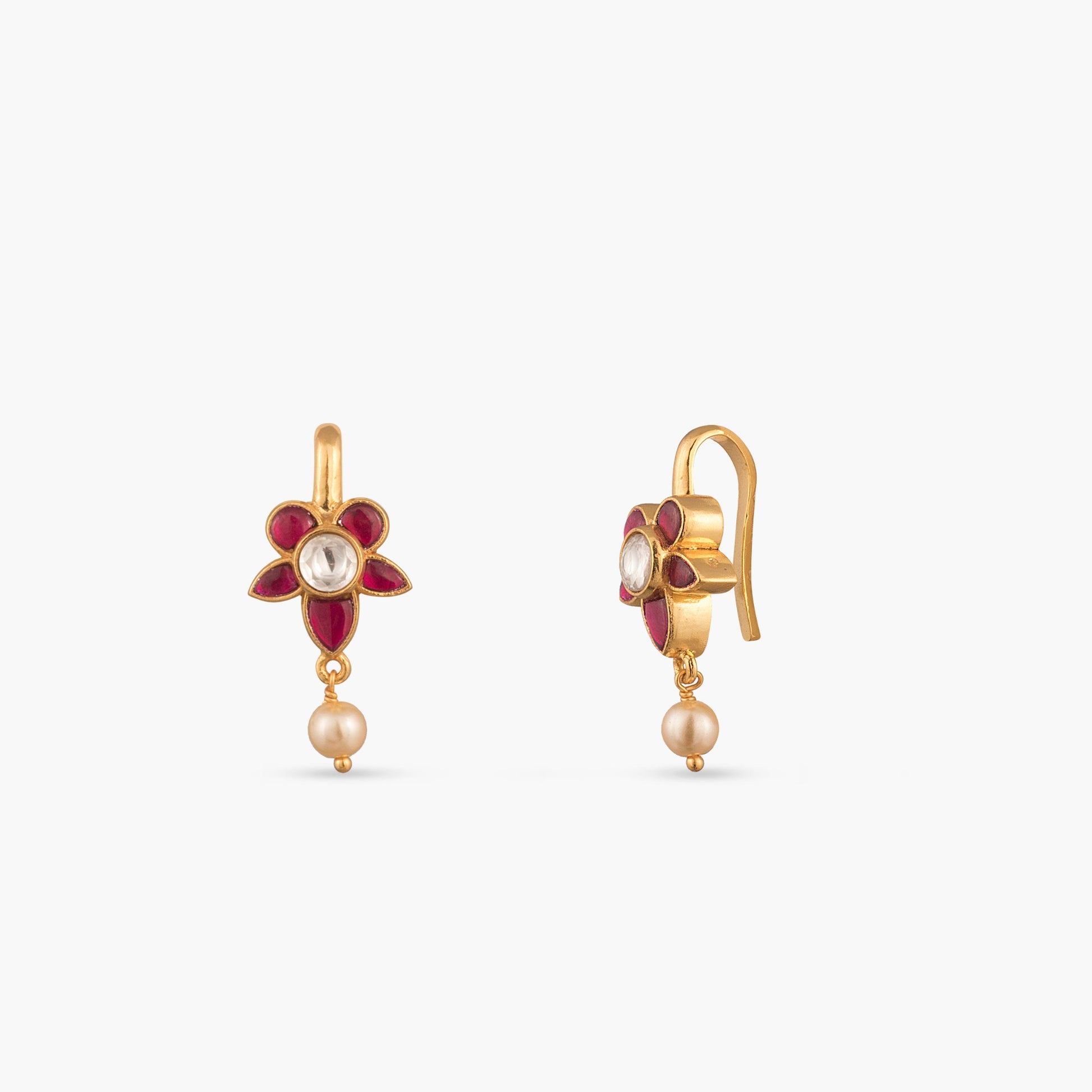 Ruhi Silver Bugadi Earrings