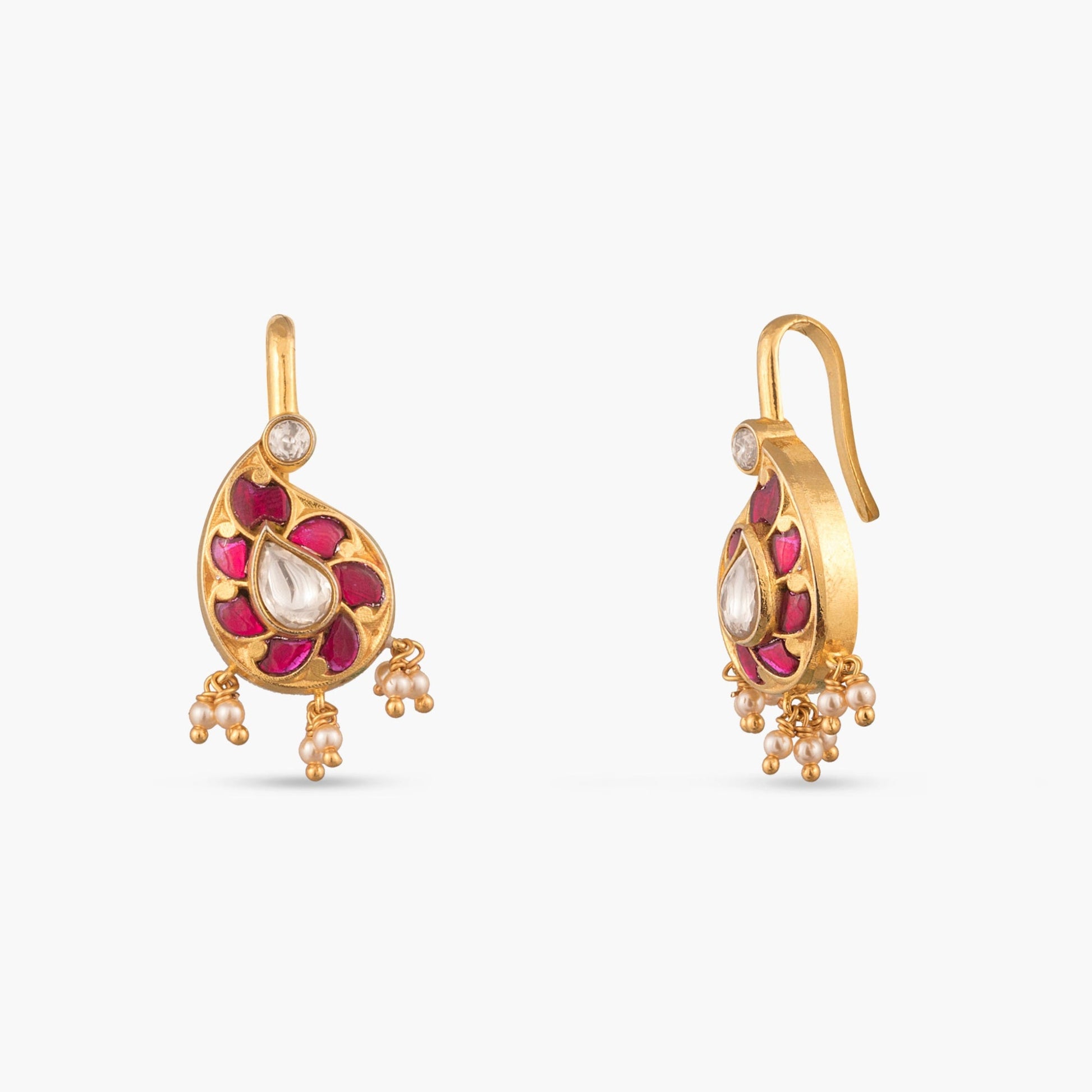Jiya Silver Bugadi Earrings
