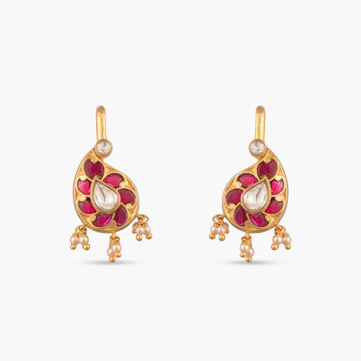 Jiya Silver Bugadi Earrings