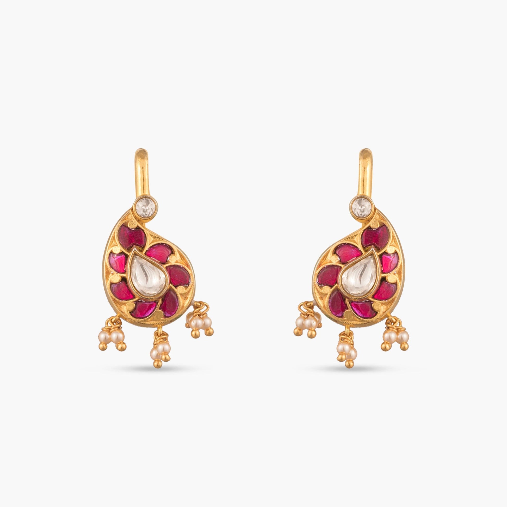 Jiya Silver Bugadi Earrings