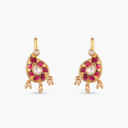 Jiya Silver Bugadi Earrings