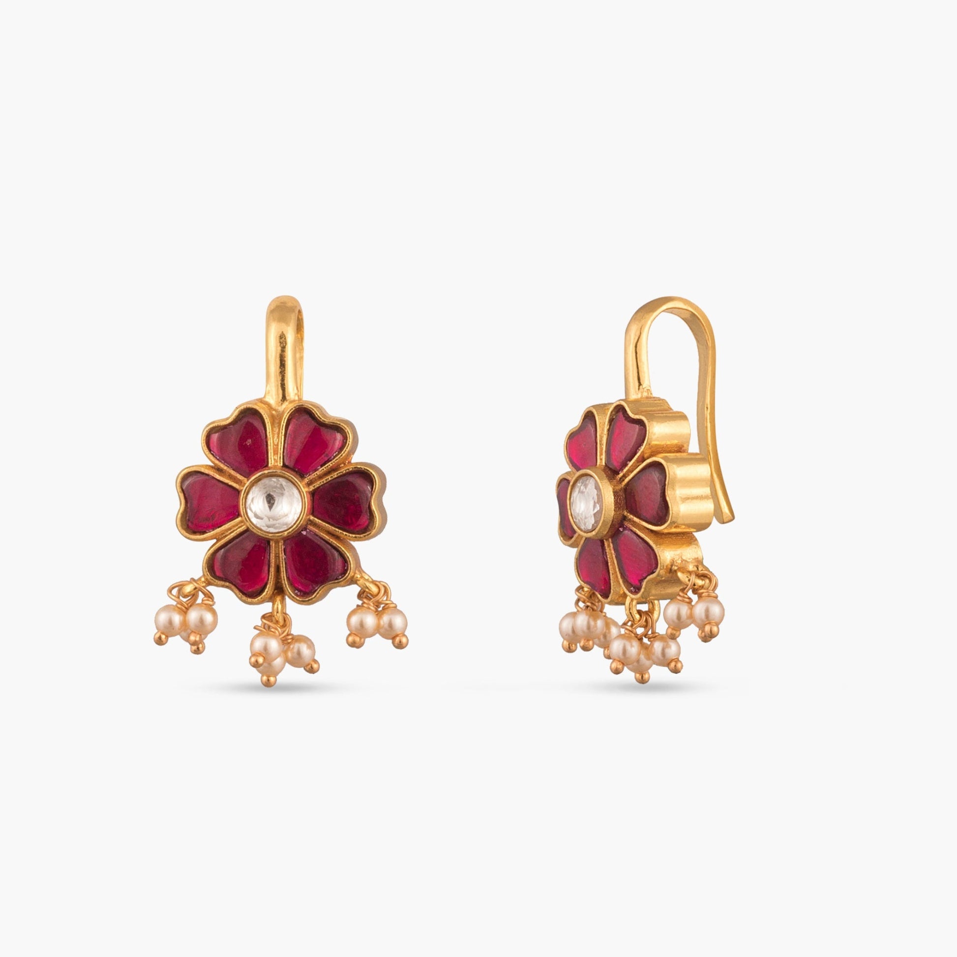 Mahi Silver Bugadi Earrings