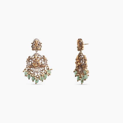  Manushi Antique Nakshi Silver Necklace Set