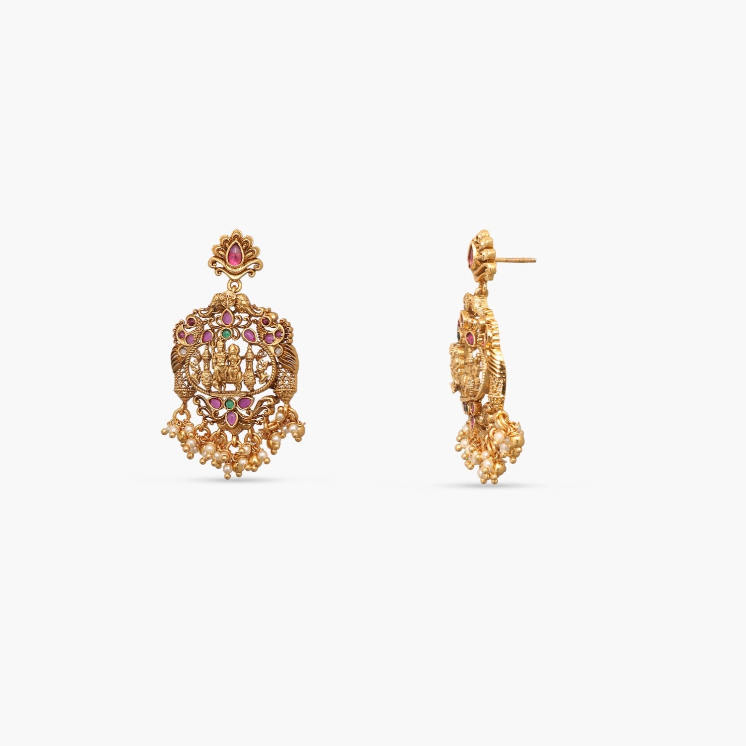 Shakti Antique Nakshi Silver Pendant Set