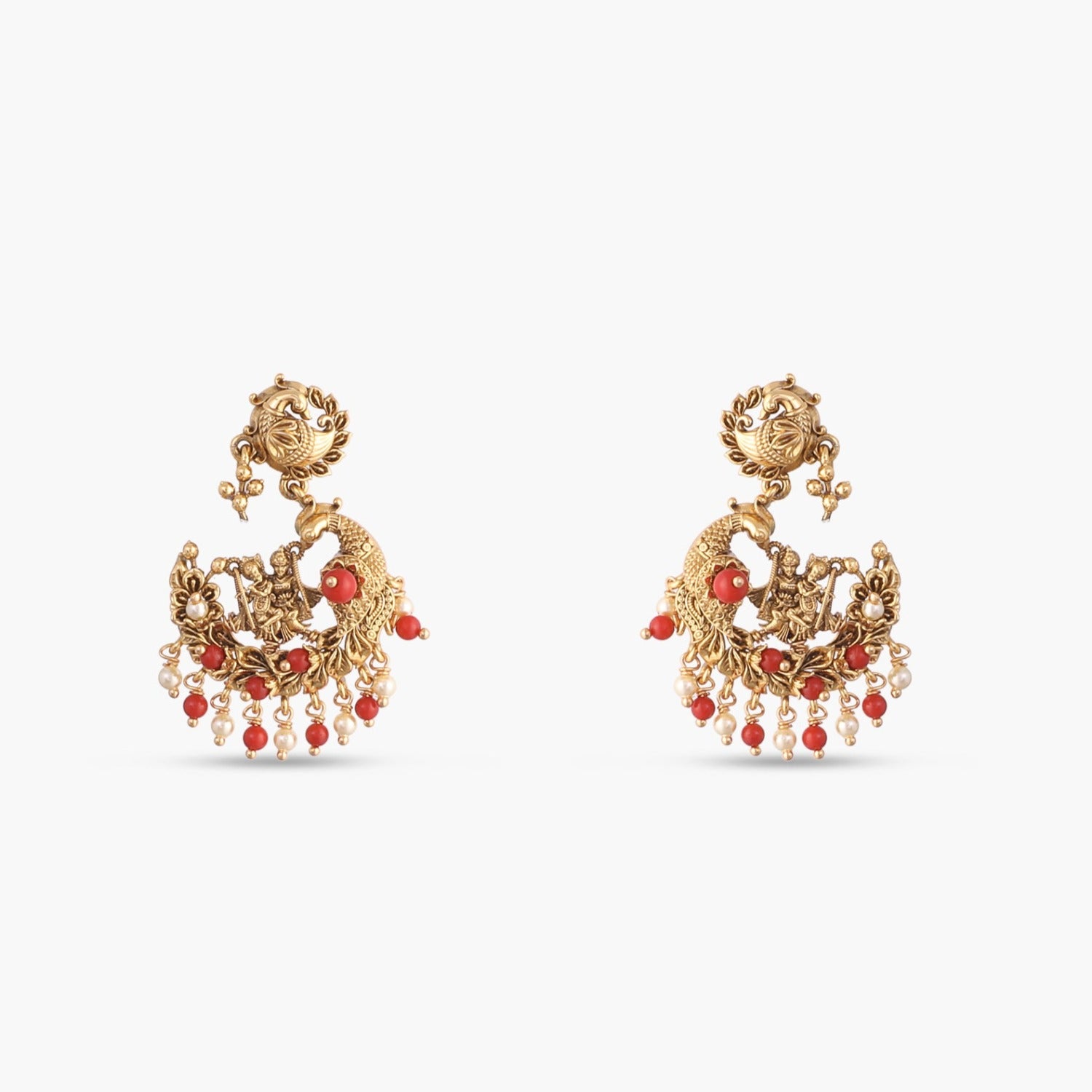 Manohar  Antique Silver Pendant Set